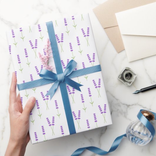 Papier Cadeau Fleurs de lavande (Cadeaux)