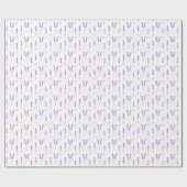 Papier Cadeau Fleurs de lavande (Plat)