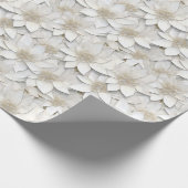 Papier Cadeau Fleurs de lotus blanches (Coin)