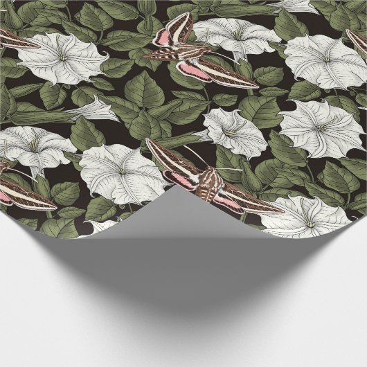 Papier Cadeau Fleurs de lune et sphinx Mois (Coin)