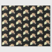 Papier Cadeau Fleurs de Magnolia (Plat)