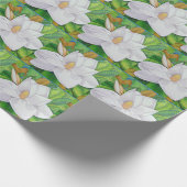 Papier Cadeau Fleurs de magnolia (Coin)