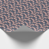 Papier Cadeau Fleurs de magnolia japonaise, sans soudure, style (Coin)