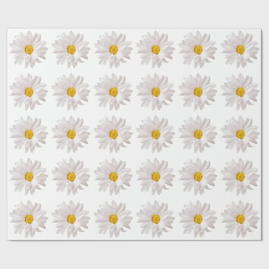 Papier Cadeau Fleurs de marais blancs Modèle de fleurs de marais (Plat)