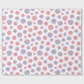 Papier Cadeau Fleurs de marguerite (Plat)