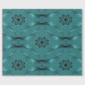 Papier Cadeau Fleurs de mer profondes..... (Plat)