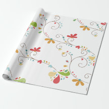 Fleurs de motif de couleur d'eau Fond personnalisé