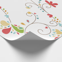 Fleurs de motif de couleur d'eau Fond personnalisé