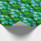Papier Cadeau Fleurs de myosotis (Coin)