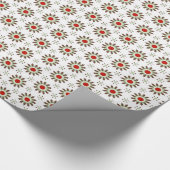 Papier Cadeau Fleurs de Noël (Coin)
