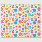 Papier Cadeau Fleurs de Pâques (Plat)