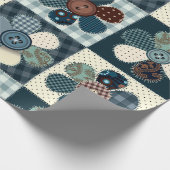 Papier Cadeau Fleurs de Patchwork (Coin)