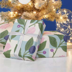 Papier Cadeau Fleurs de Prairie de Myrtille