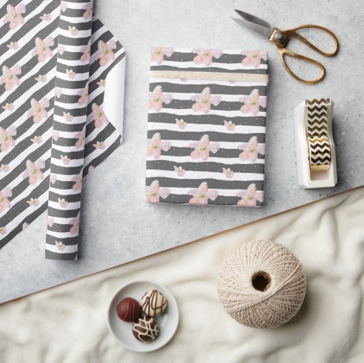 Papier Cadeau Fleurs de printemps (Artisanat)