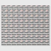 Papier Cadeau Fleurs de printemps (Plat)