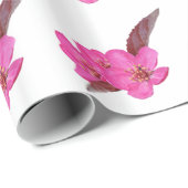 Papier Cadeau Fleurs de printemps (Coin rond)