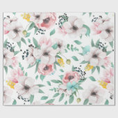 Papier Cadeau Fleurs de printemps (Plat)
