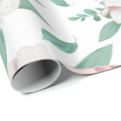 Papier Cadeau Fleurs de printemps (Coin rond)