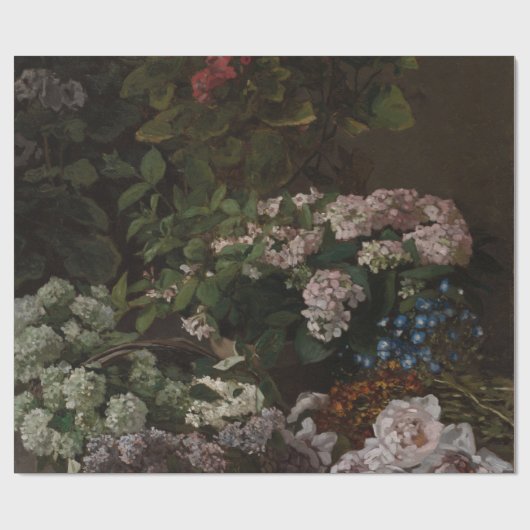 Papier Cadeau Fleurs de printemps - Claude Monet (Plat)