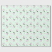 Papier Cadeau Fleurs de printemps crocus (Plat)