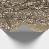 Papier Cadeau Fleurs de prunes blanches et lune par Ito Jakuchu (Coin)