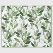 Papier Cadeau Fleurs de ressort d'aquarelle (Plat)