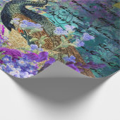 Papier Cadeau Fleurs de roche et de violet (Coin)