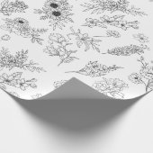 papier cadeau fleurs de saison (Coin)