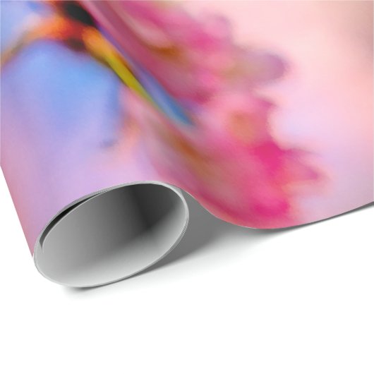 Papier Cadeau Fleurs De Sakura Riche Et Douce Par Un Jour Ensole (Coin rond)