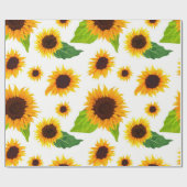 Papier Cadeau Fleurs de soleil (Plat)