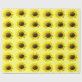 Papier Cadeau Fleurs de soleil (Plat)