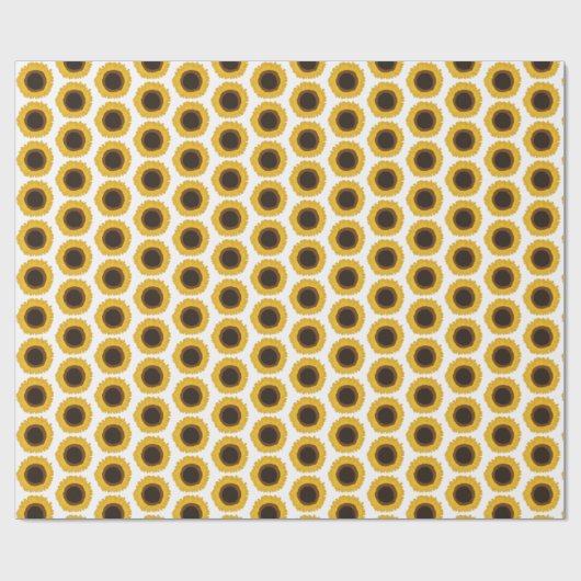 Papier Cadeau Fleurs de soleil (Plat)