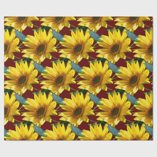 Papier Cadeau Fleurs de soleil (Couture)