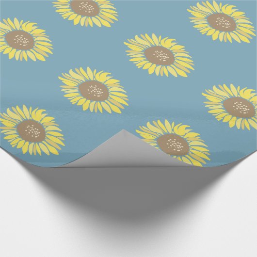 Papier Cadeau Fleurs de soleil (Coin)