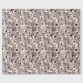 Papier Cadeau Fleurs Délicates & Vignes Fluides — Sophisticatio (Plat)