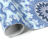 Papier Cadeau Fleurs d'étang.... (Coin rond)