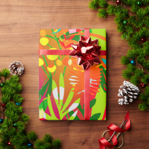 Papier Cadeau Fleurs d'été