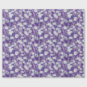 Papier Cadeau Fleurs d'été en fleur de fleur de Dandelion Violet (Plat)