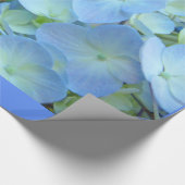 Papier Cadeau Fleurs d'Hydrangea Bleu Pastel Cadea (Coin)
