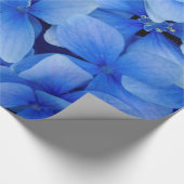 Papier Cadeau Fleurs d'Hydrangée Bleue (Coin)