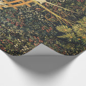 PAPIER CADEAU FLEURS D'IMAGINAIRES UNICORNES ET GOTHIQUES, MOTIF (Coin)