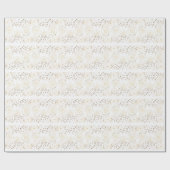 Papier Cadeau Fleurs d'or et Stardust (Plat)
