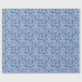 Papier Cadeau Fleurs douces de Bleuet Forget-Me-Not (Plat)