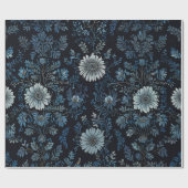 Papier Cadeau Fleurs Élégantes (Plat)