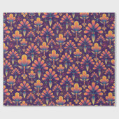 Papier Cadeau fleurs en papier d'emballage fleuri (Plat)