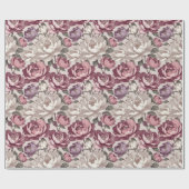 Papier Cadeau Fleurs Épanouies Audacieuses — Déclaration Maximal (Plat)