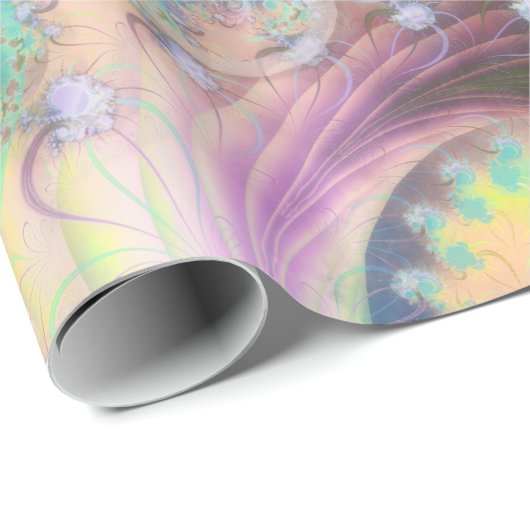 Papier Cadeau Fleurs et brise (Coin rond)