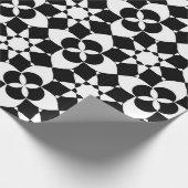 Papier Cadeau fleurs et étoiles enveloppant du papier (Coin)