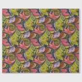 Papier Cadeau Fleurs Et Motif De Fleurs (Plat)