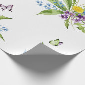 Papier Cadeau Fleurs et papillons (Coin)
